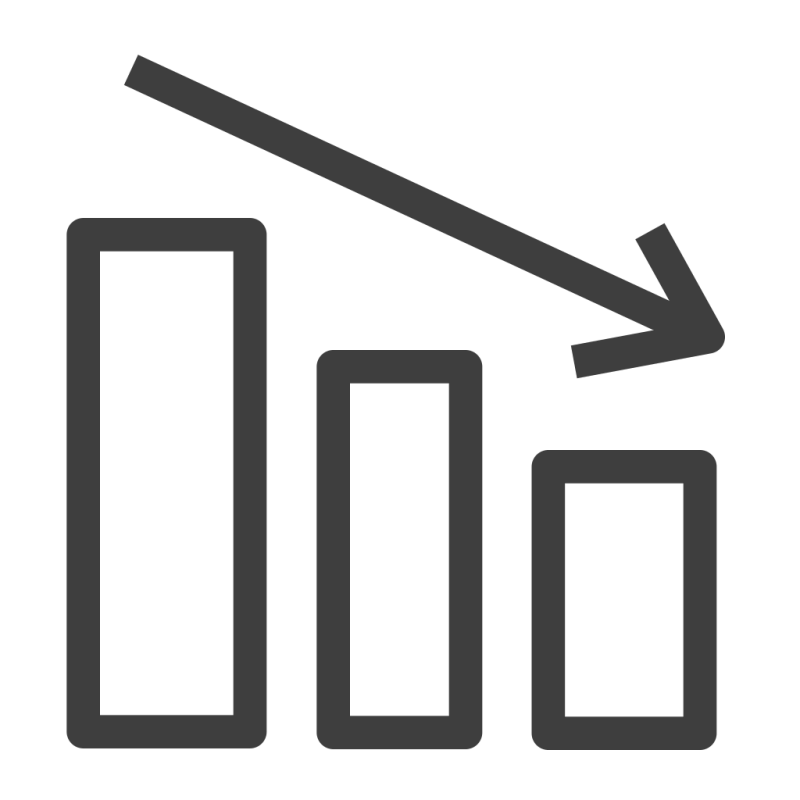 338 Decrease Bar Chart Icons Free In Svg Png Ico Iconscout - Best Mountain Images in Full HD