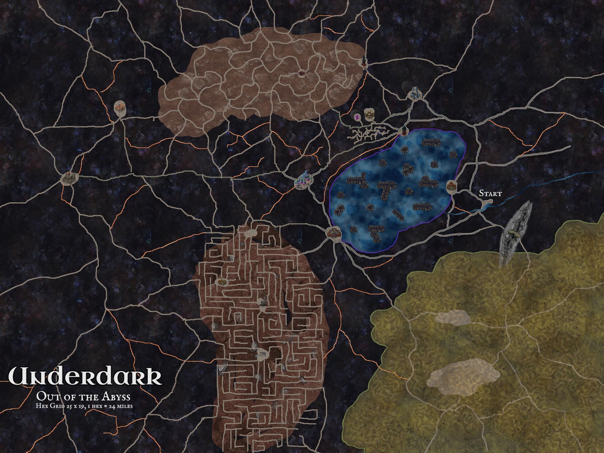 Underdark Players Map Out Of The Abyss Inkarnate Create Fantasy