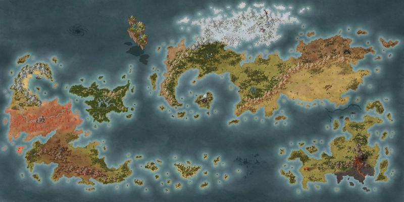 Random Fantasy World Map Imaginarymaps - Vintage Picture Collection - Mobile Quality