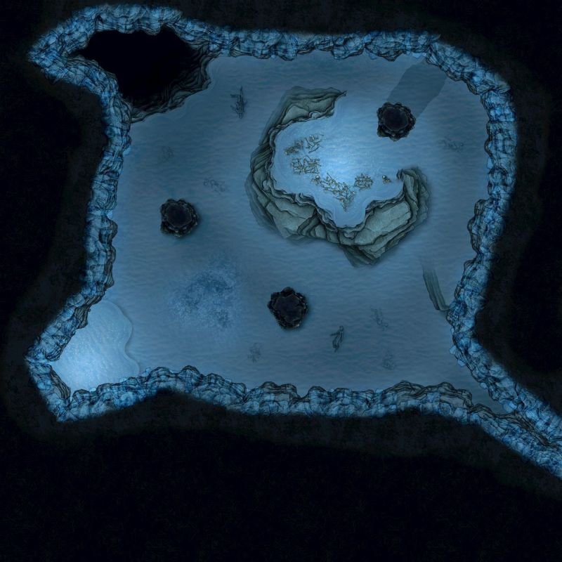 Underground Ice Cavern Rpnation - Gradient Photos - Premium Retina Collection