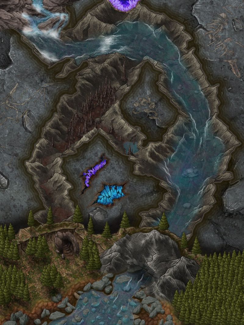 Forest Cave Battlemap Inkarnate - Stunning 8K Gradient Designs | Free Download