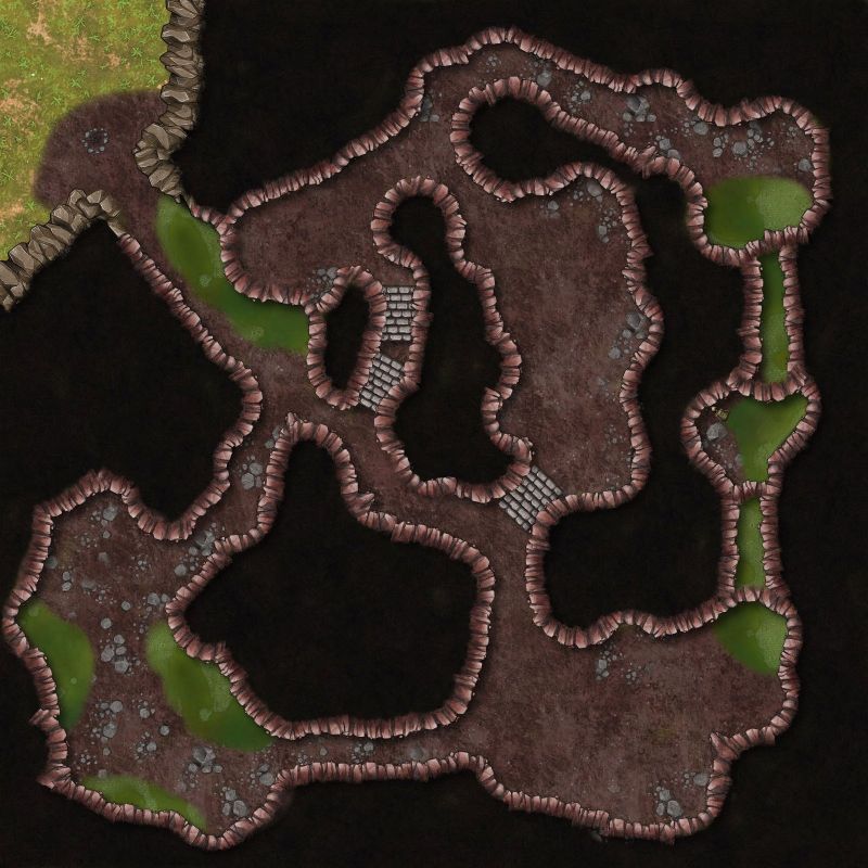 Goblin Cave Scribble Hub - Full HD Vintage Patterns for Desktop