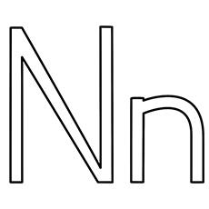 top 10 free printable letter n coloring pages online
