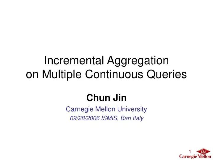 Ppt Incremental Aggregation On Multiple Continuous Queries Powerpoint - Best Space Pictures in Ultra HD