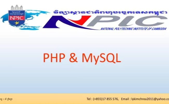 PPT - PHP & MySQL PowerPoint Presentation, Free Download - ID:3829145