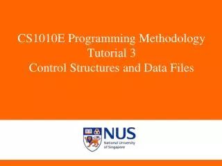 Ppt Cs1010e Programming Methodology Tutorial 3 Control Structures And - Light Backgrounds - Beautiful Retina Collection