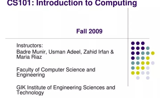 PPT - CS101: Introduction To Computing PowerPoint Presentation, Free ...