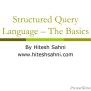 PPT - Structured Query Language – The Basics PowerPoint Presentation ...