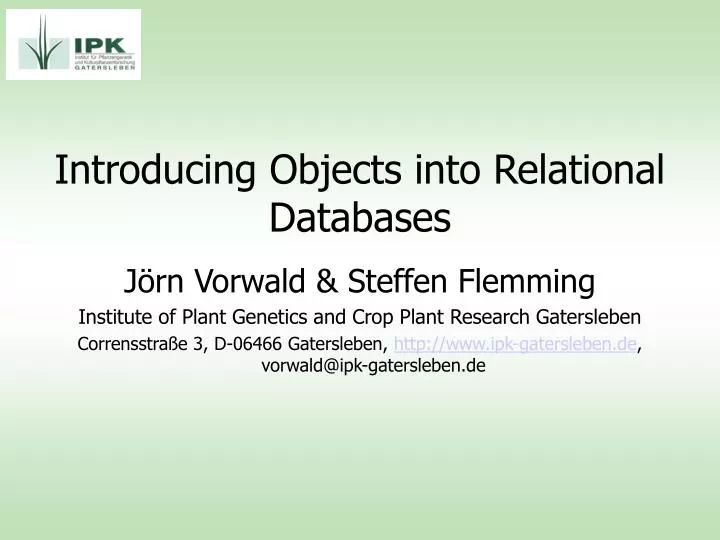 Ppt Introducing Objects Into Relational Databases Powerpoint - Download Beautiful Space Wallpaper | 8K