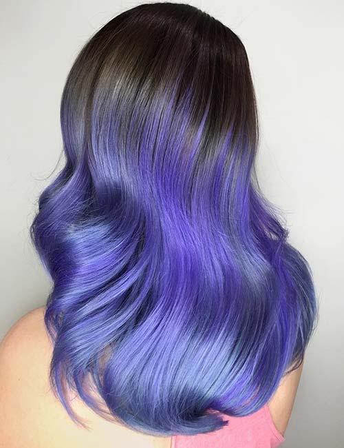 20 Breathtaking Purple Ombre Hair Color Ideas
