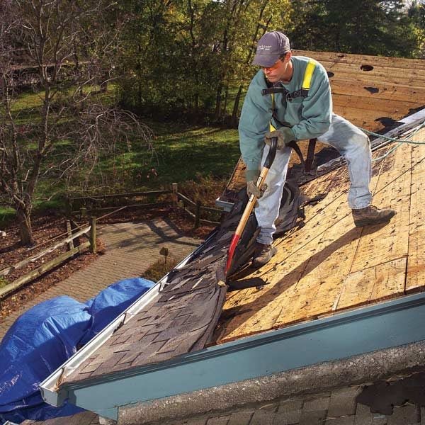 Then, how much does it cost to remove a shed? Roof Removal: How To Tear Off Roof Shingles | The Family