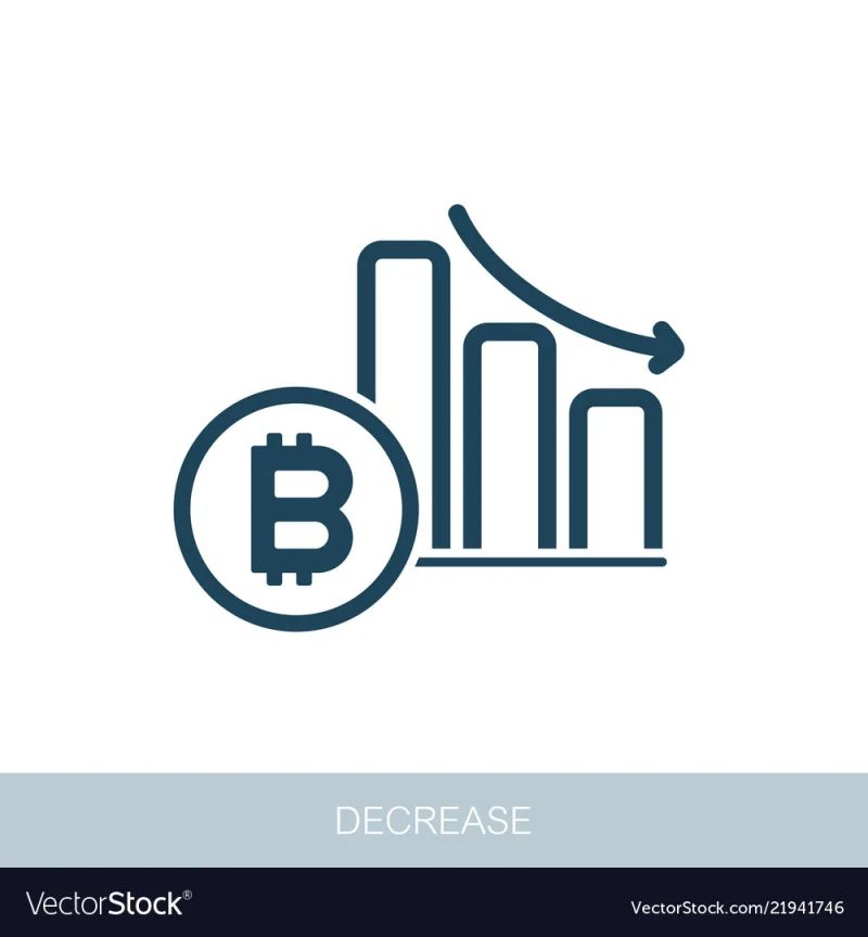 Bitcoin Price Increase Decrease Icon Vector Stock Vector Royalty Free - Minimal Wallpapers - Modern 8K Collection