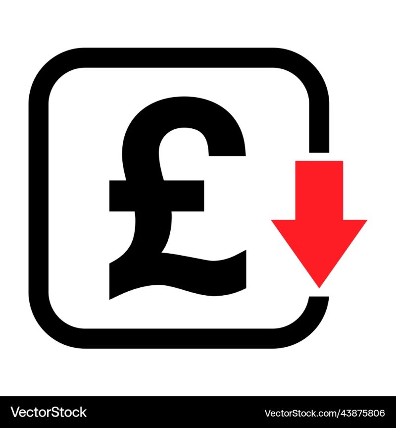 Cost Reduction Decrease Icon Symbol Image Vector Image - Premium Gradient Pattern Gallery - Desktop