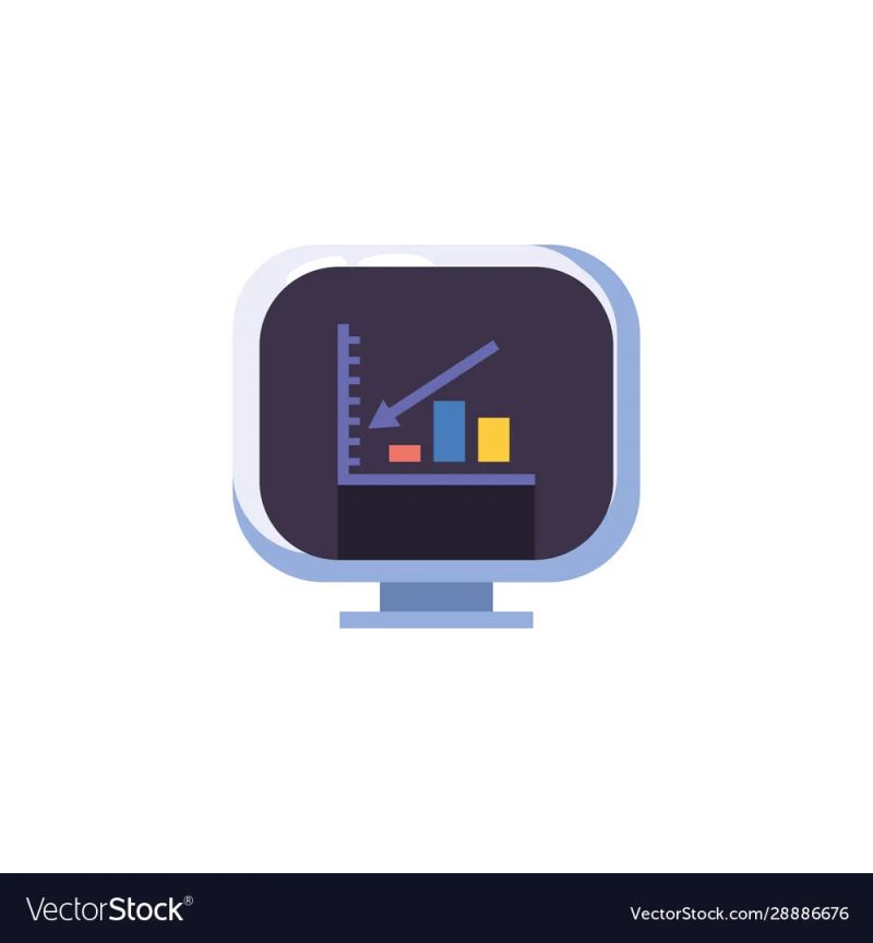 Isolated Workflow Bars With Decrease Arrow Vector Design Stock Vector Image Art Alamy - 8K Mountain Illustrations for Desktop