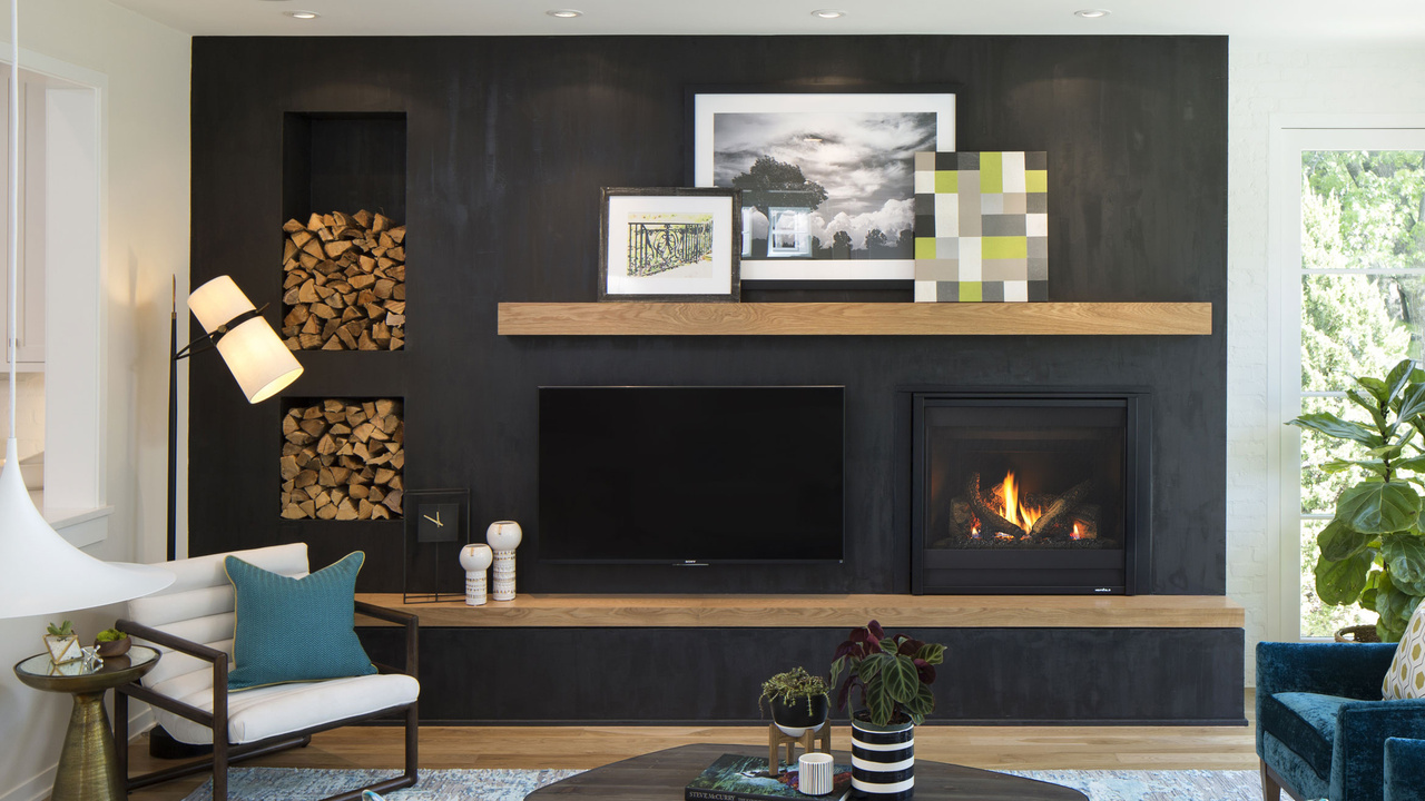 Fire Ribbon Direct Vent Slim Spark Modern Fires