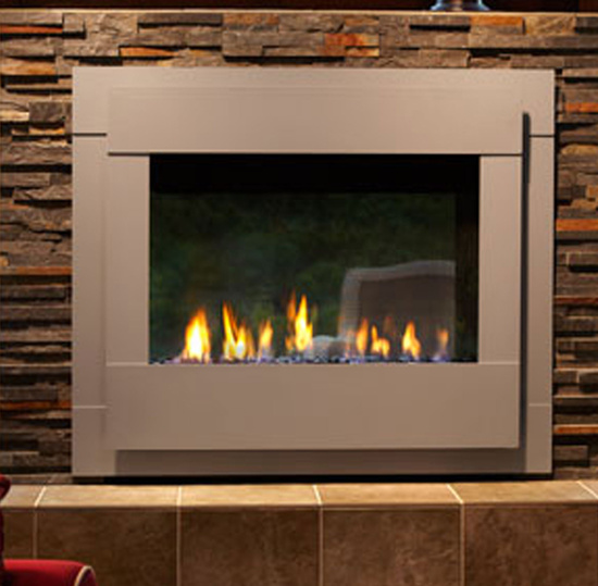 Mirrored Crushed Crystal Fireplace Milano