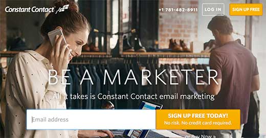 Sign up for a Constant Contact account