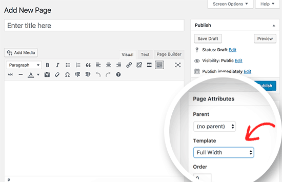 The template option was visible and usable under page attributes, but no longer appears. How to Remove the Sidebar in WordPress