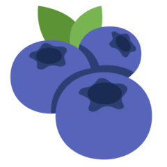 blueberries Twitter emoji
