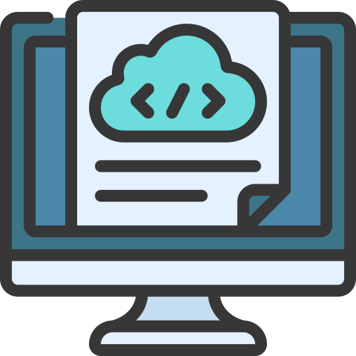 Computer Cloud File Cloudcomputing Document Code Icon Download - Landscape Picture Collection - Retina Quality