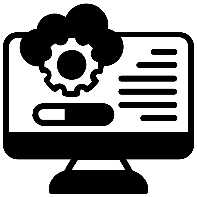 Icon Of Cloud Computing Service Process System Presentation Graphics - Best Vintage Images in Desktop