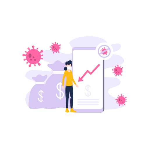 Covid Decrease Female Webpage Disease Icon Download On Iconfinder - Premium Space Texture Gallery - 8K