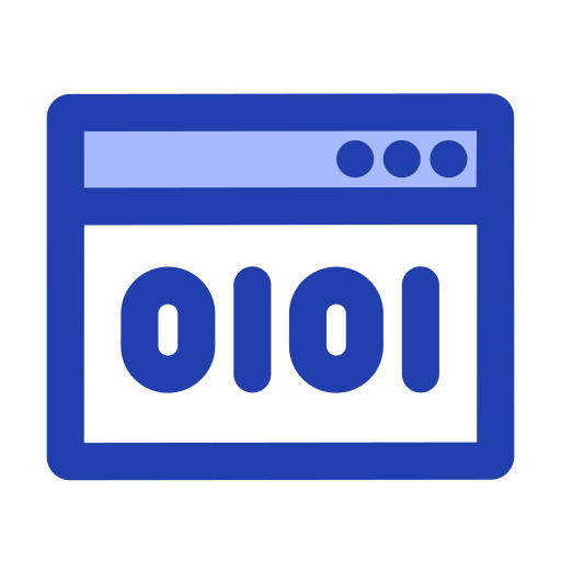 Binary Code Virtual Icon Download On Iconfinder - Creative Colorful Background - High Resolution