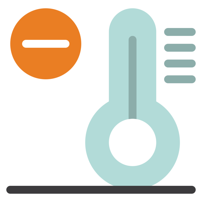 Climate Decrease Temperature Icon - Creative Ultra HD Gradient Illustrations | Free Download
