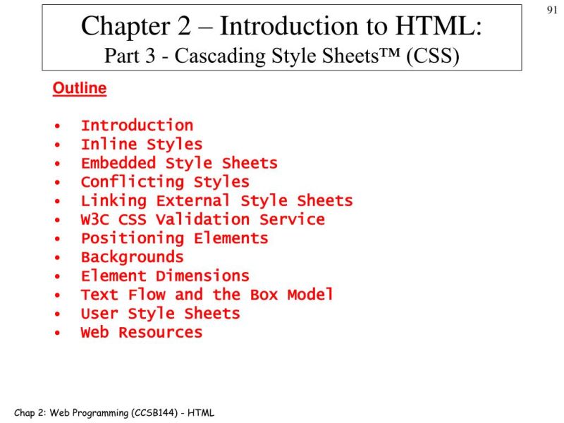 Ppt Chapter 2 Introduction To Html Part 3 Cascading Style Sheets - Modern Sunset Art - Desktop