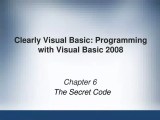 Ppt Clearly Visual Basic Programming With Visual Basic 2008
