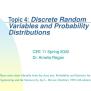 PPT - Topic 4: Discrete Random Variables And Probability Distributions ...