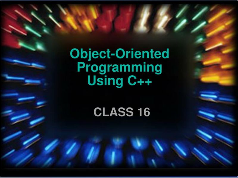 Object Oriented Programming Using C Ppt - Retina Landscape Pictures for Desktop