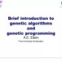 PPT - Brief Introduction To Genetic Algorithms And Genetic Programming ...