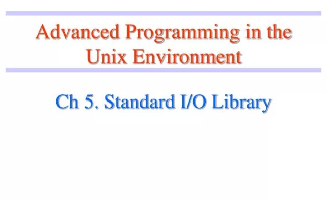 PPT - Advanced Programming In The Unix Environment PowerPoint ...