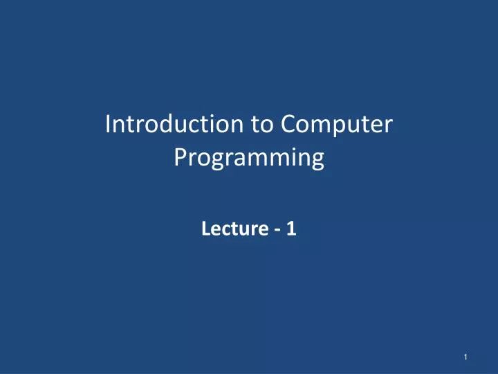 Ppt Introduction To Computer Programming Essentials Powerpoint - Best Vintage Images in High Resolution