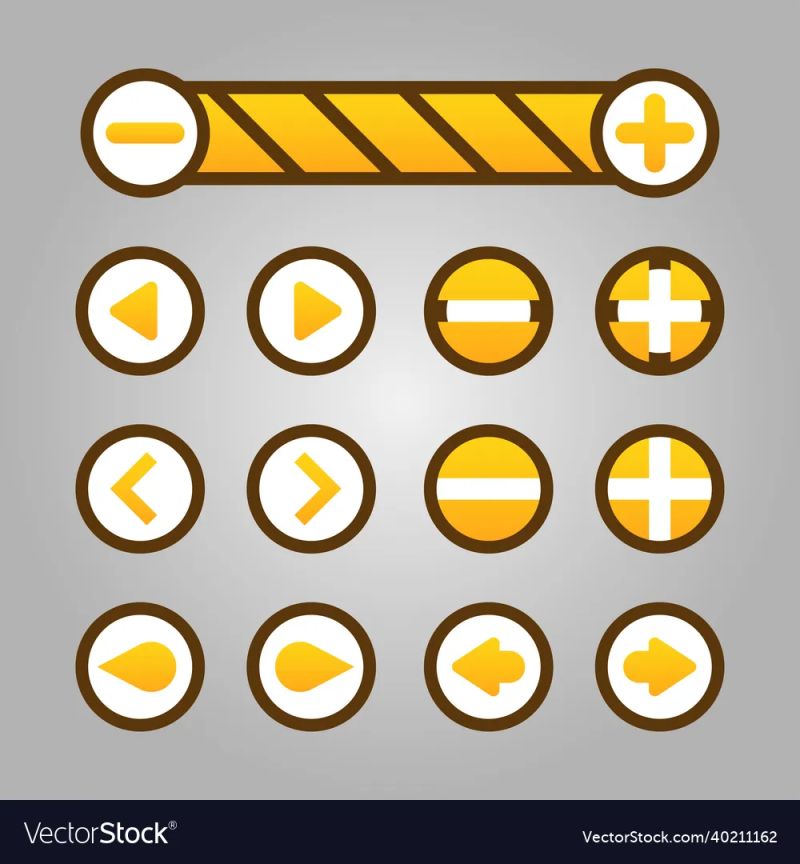 Increase Decrease Vector Hd Png Images Increase And Decrease Buttons With Power Bars Gui - Best Minimal Textures in High Resolution