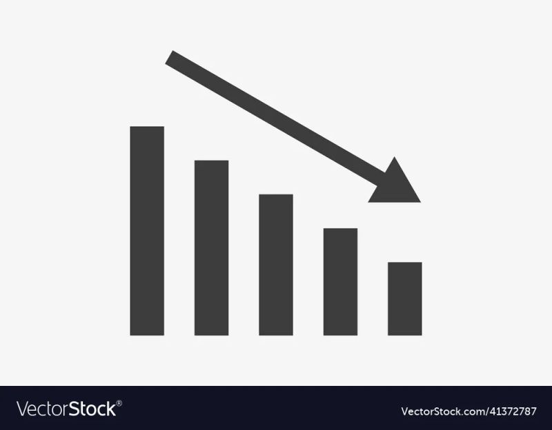 Chart Decrease Icon Vector On White Background 14970505 Vector Art At Vecteezy - Best Ocean Illustrations in 8K