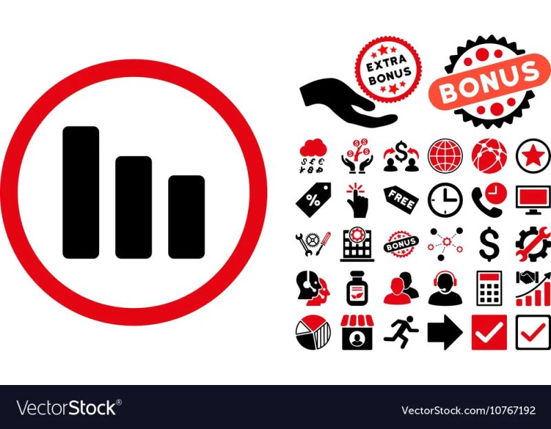 Bar Chart Decrease Rounded Icon Vector Stock Vector Royalty Free - Creative 8K Space Illustrations | Free Download