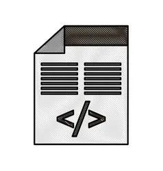 Programming Window With Script Of Coding Data Vector Image - Best Mountain Illustrations in Ultra HD