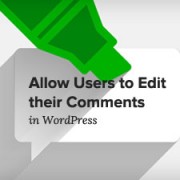 Users can upload images, categorise them, tag them and add a small . How to Allow Users to Edit their Comments in WordPress