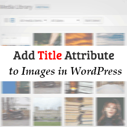 In this video, i show you my recommendation how to . How to Easily Add Title Attribute to Images in WordPress