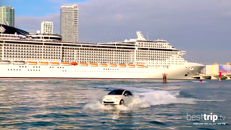Msc Divina Cruise Ship S Dramatic Arrival To New Home Port