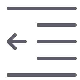 Indent Decrease Icon Download On Iconfinder On Iconfinder - Gradient Images - Ultra HD Full HD Collection