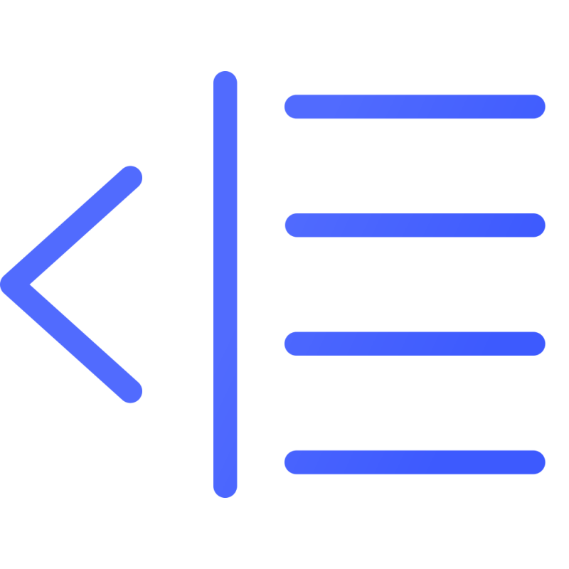 Decrease Indent Text Paragraph Icon Download On Iconfinder - Premium Gradient Image Gallery - 4K