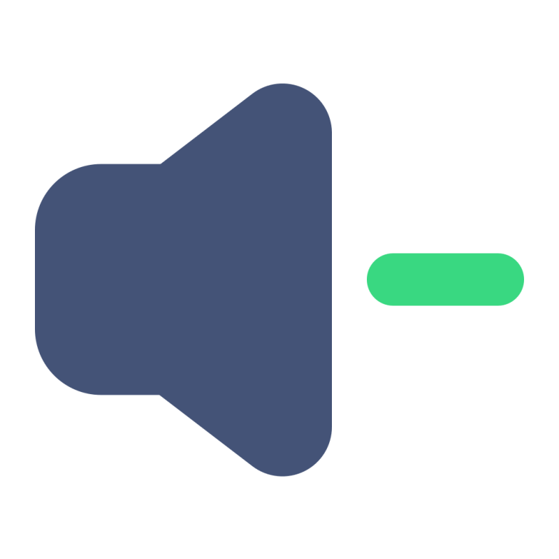 Decrease Volume Speaker Audio Icon Download On Iconfinder - Modern High Resolution Dark Illustrations | Free Download