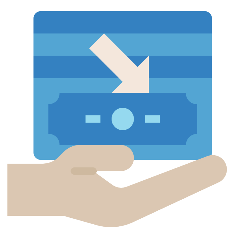 Commerce Cost Decrease Finance Money Reduction Icon Download On - Gradient Arts - Professional Ultra HD Collection