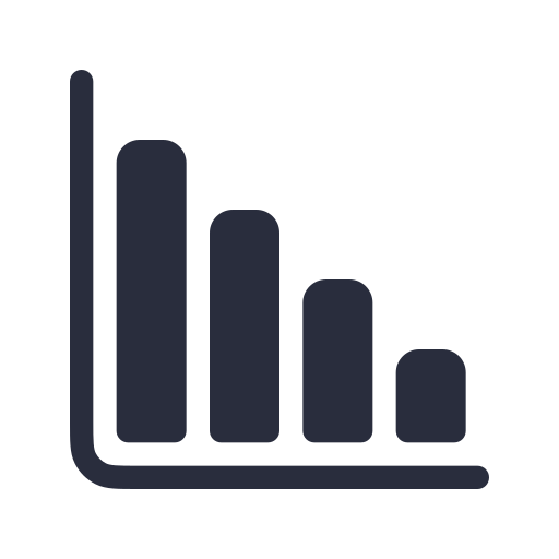 Bar Chart Decrease Descending Graph Histogram Sort Icon Download On Iconfinder - Download Gorgeous Space Art | 8K