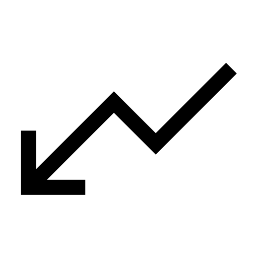 Business Chart Decrease Down Graph Loss Market Icon Download On - Best Light Wallpapers in 4K