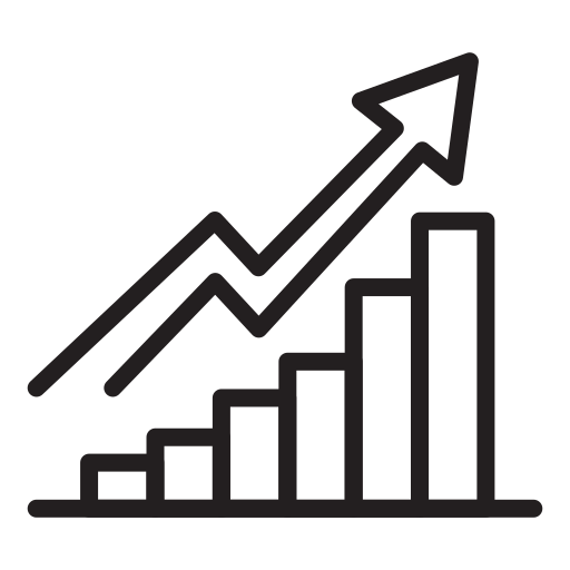 Increase Growth Up Arrow Raise Percent Sale Icon Download On - Premium Space Photo Gallery - Full HD