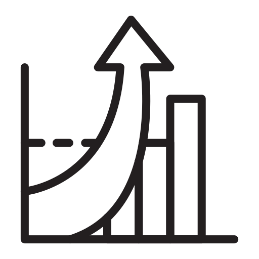 Increase Growth Up Arrow Raise Percent Sale Icon Download On - Download Incredible Mountain Art | HD